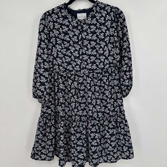 Dainty Jewells Dresses & Skirts - Dainty Jewells Dress Womens Small Floral Tiered Long Sleeve Modest Elegant Forma